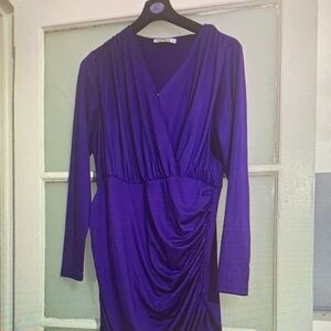 Grace Karin Deep Purple Mini Dress